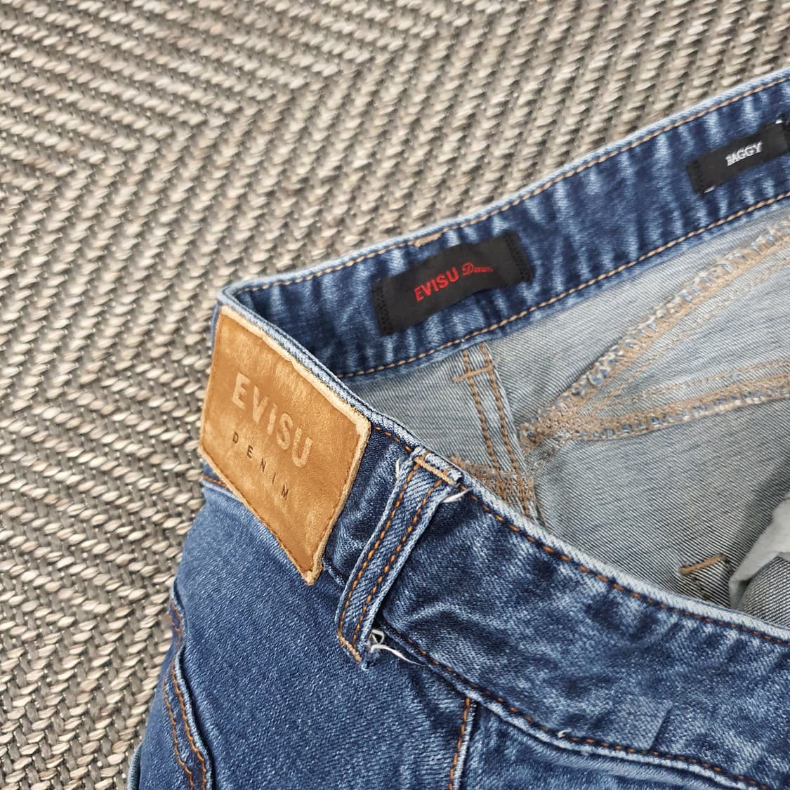 에비수 슬림핏 스판 청바지 남자34 상품이미지2