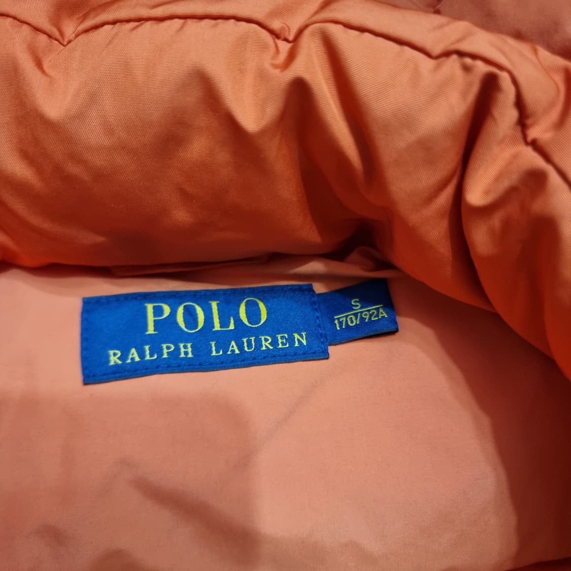 폴로 랄프로렌 패딩 조끼 오렌지 S 상품이미지4