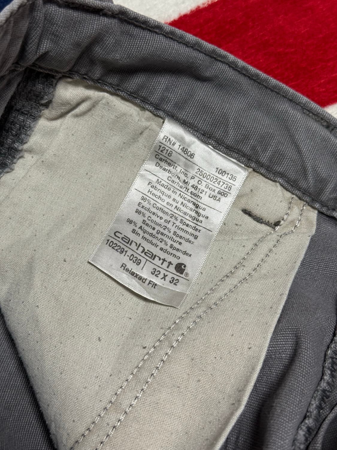 칼하트워크팬츠 carharrt capenter workpants 덕캔버스 상품이미지7