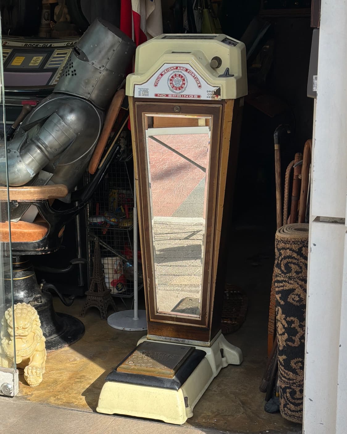 빈티지 소품 1930년 미국 엔틱 몸무게 저울 상품이미지6