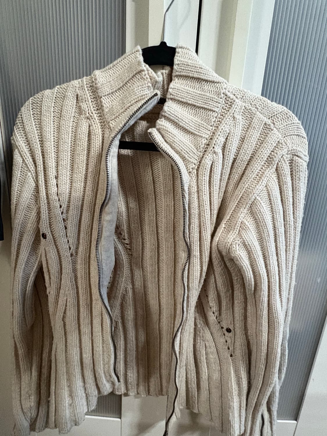 나체 nache 니트집업 상품이미지4