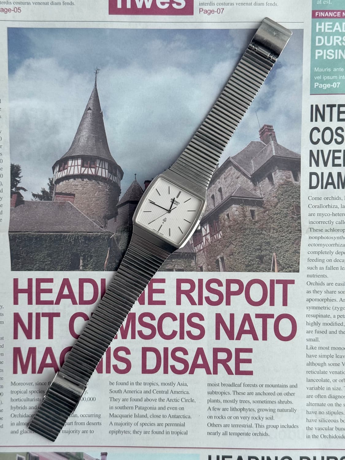 세이코 Seiko 쿼츠 스퀘어 상품이미지2