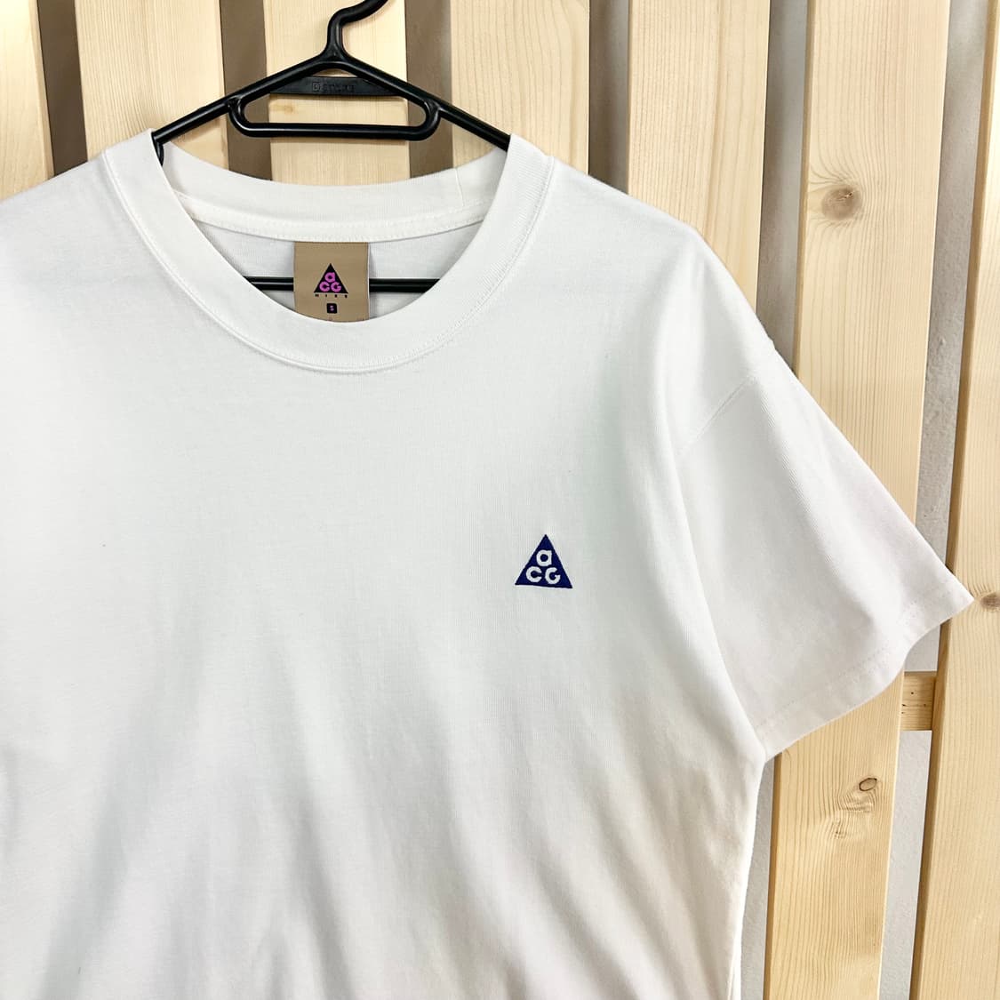 (S) 나이키 ACG 로고 반팔 티셔츠 화이트 상품이미지3