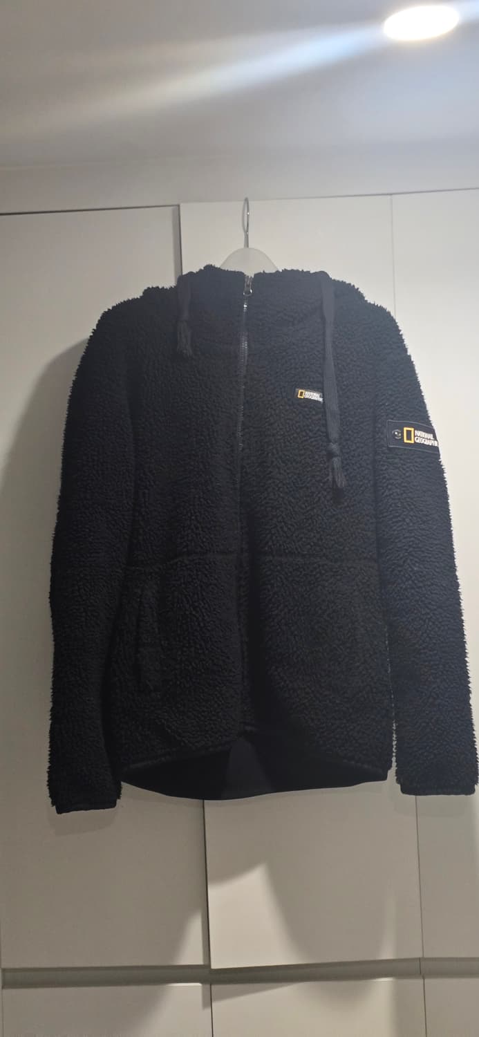 내셔널지오그래픽 블랙 후드점퍼 후리스 s 상품이미지1