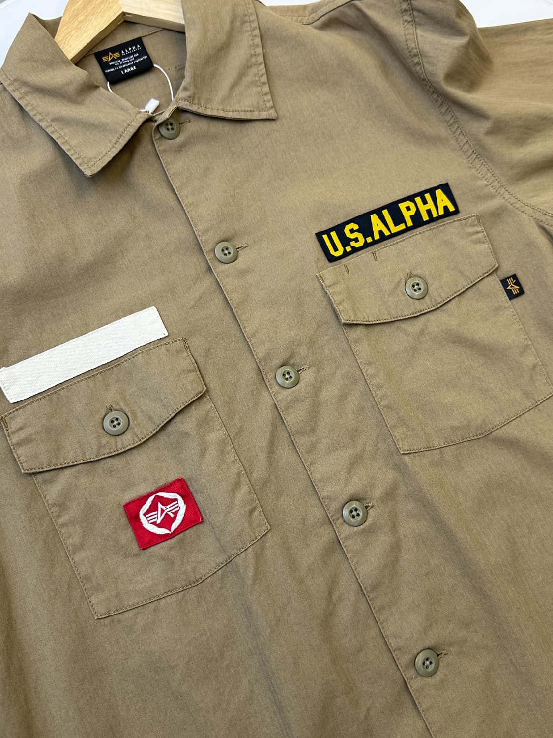 알파인더스트리 투포켓 밀리터리 셔츠 상품이미지4