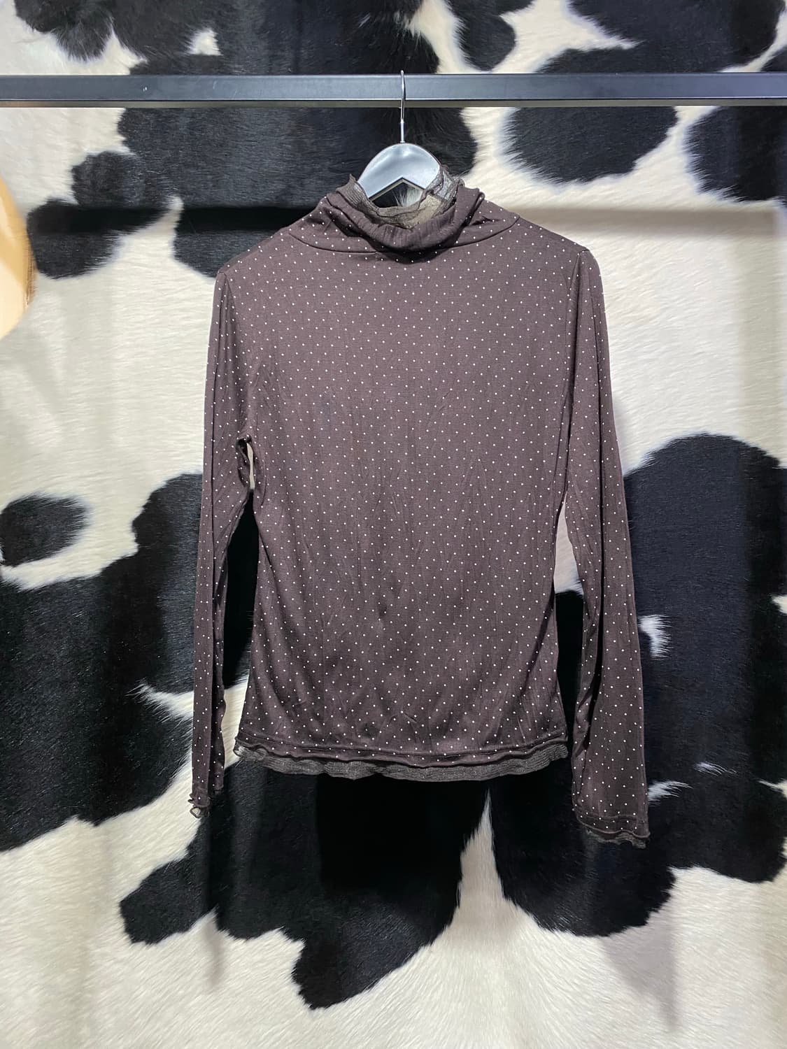 Monfler 레이스트리밍 도트 목폴라 상품이미지6