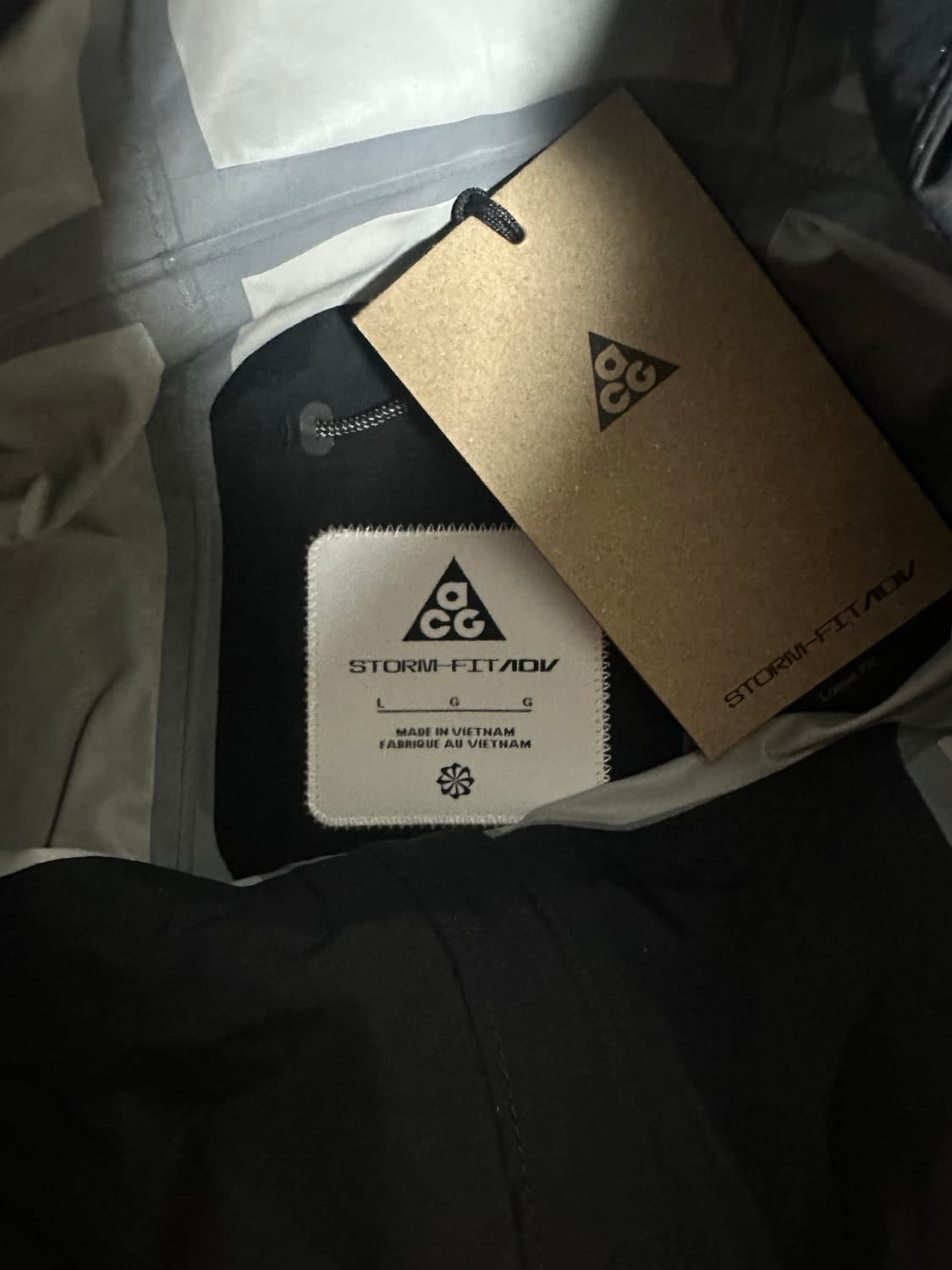 나이키 ACG 모르포 스톰핏 바람막이 레인자켓 새제품 블랙 L 상품이미지3