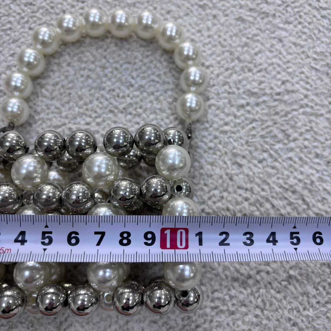 F 빈티지 진주 금속 구슬 미니백 0415E 상품이미지4