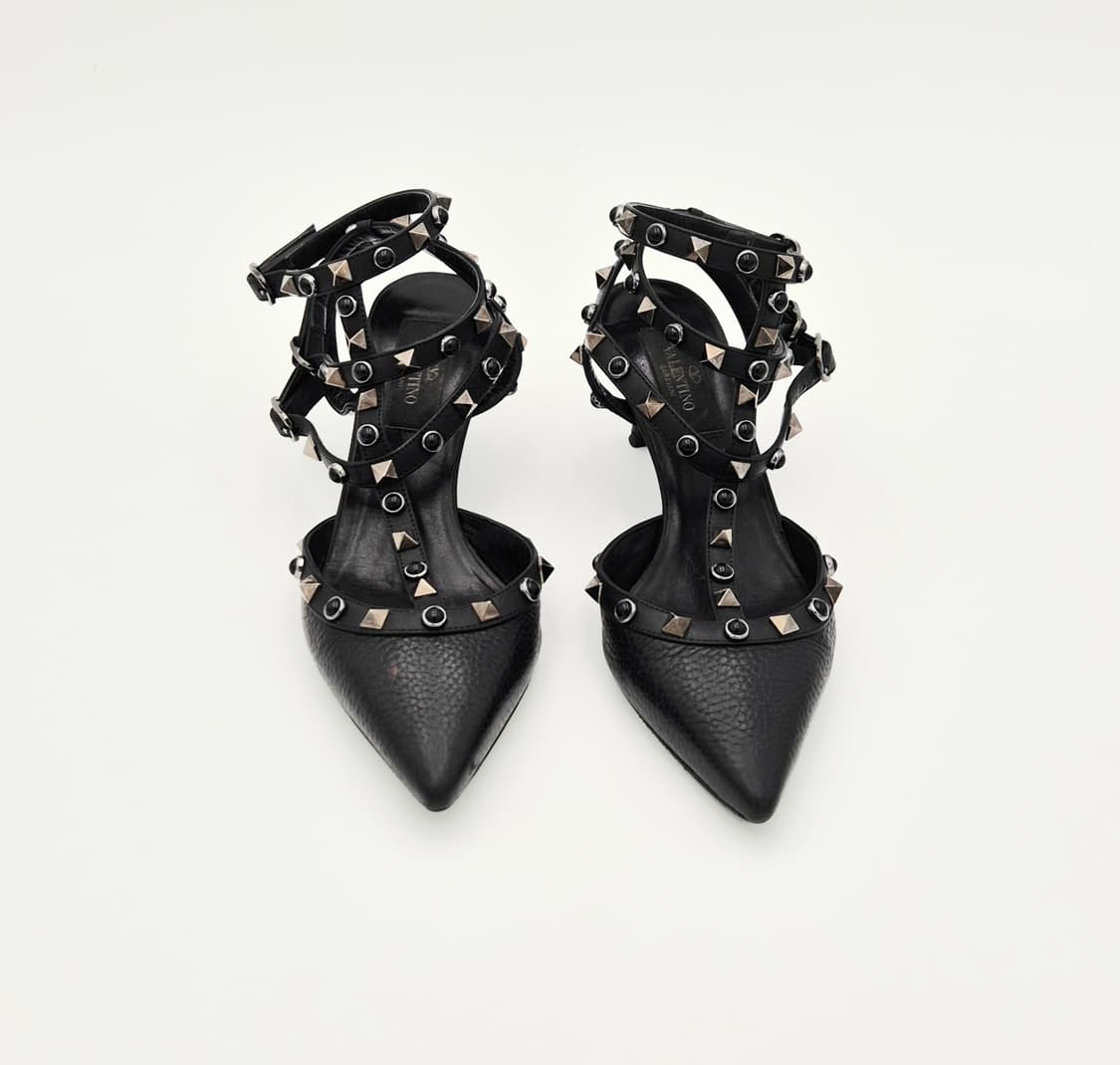 발렌티노 락스터드 스트랩 펌프스 힐 35.5 상품이미지1