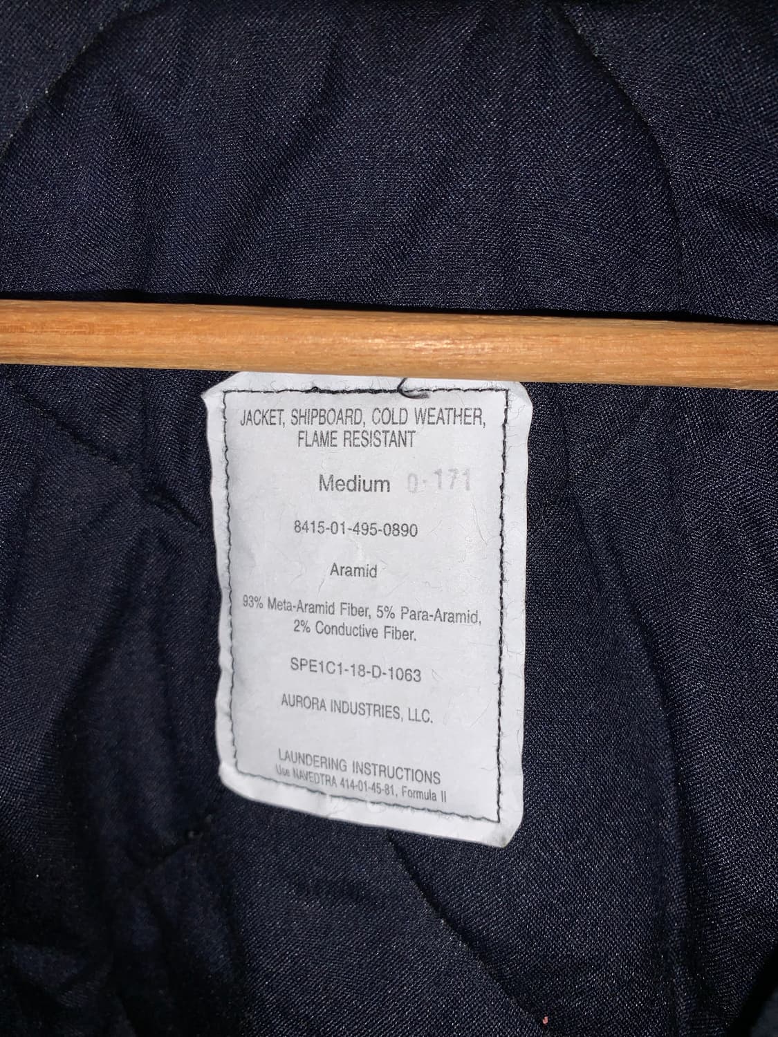 미 해군 쉽보드 덱자켓 M  상품이미지4