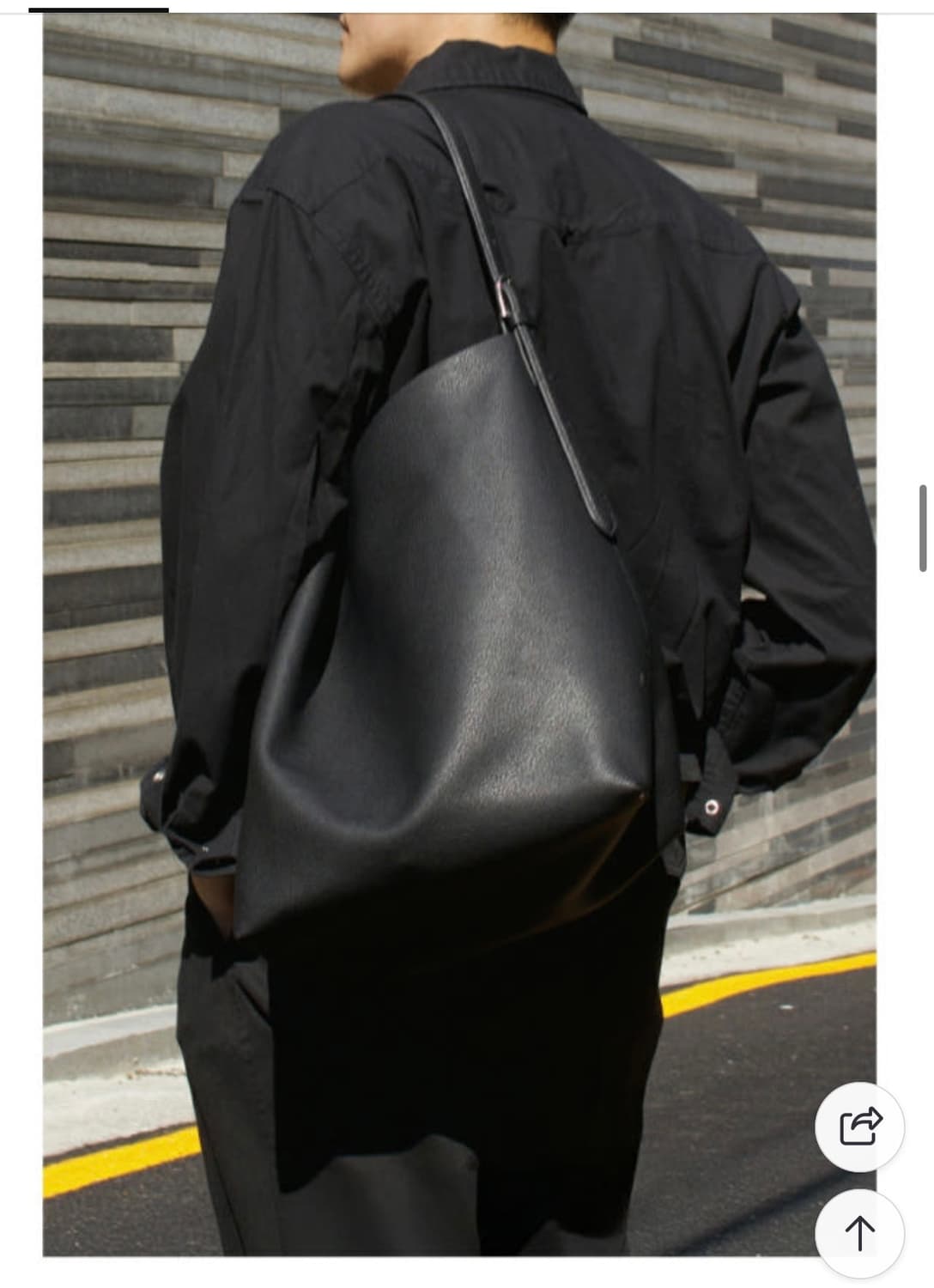 매드고트 x 후스 벨티드 레더 숄더백 상품이미지4