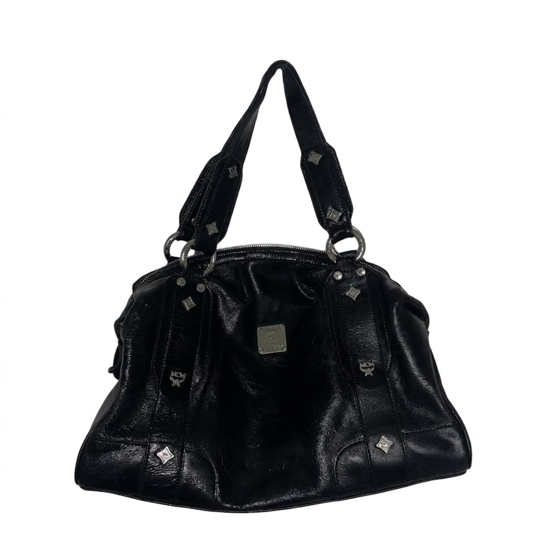 MCM 엠씨엠 shoulder bag 스터드 블랙레더 y2k 갸루 숄더백 상품이미지1