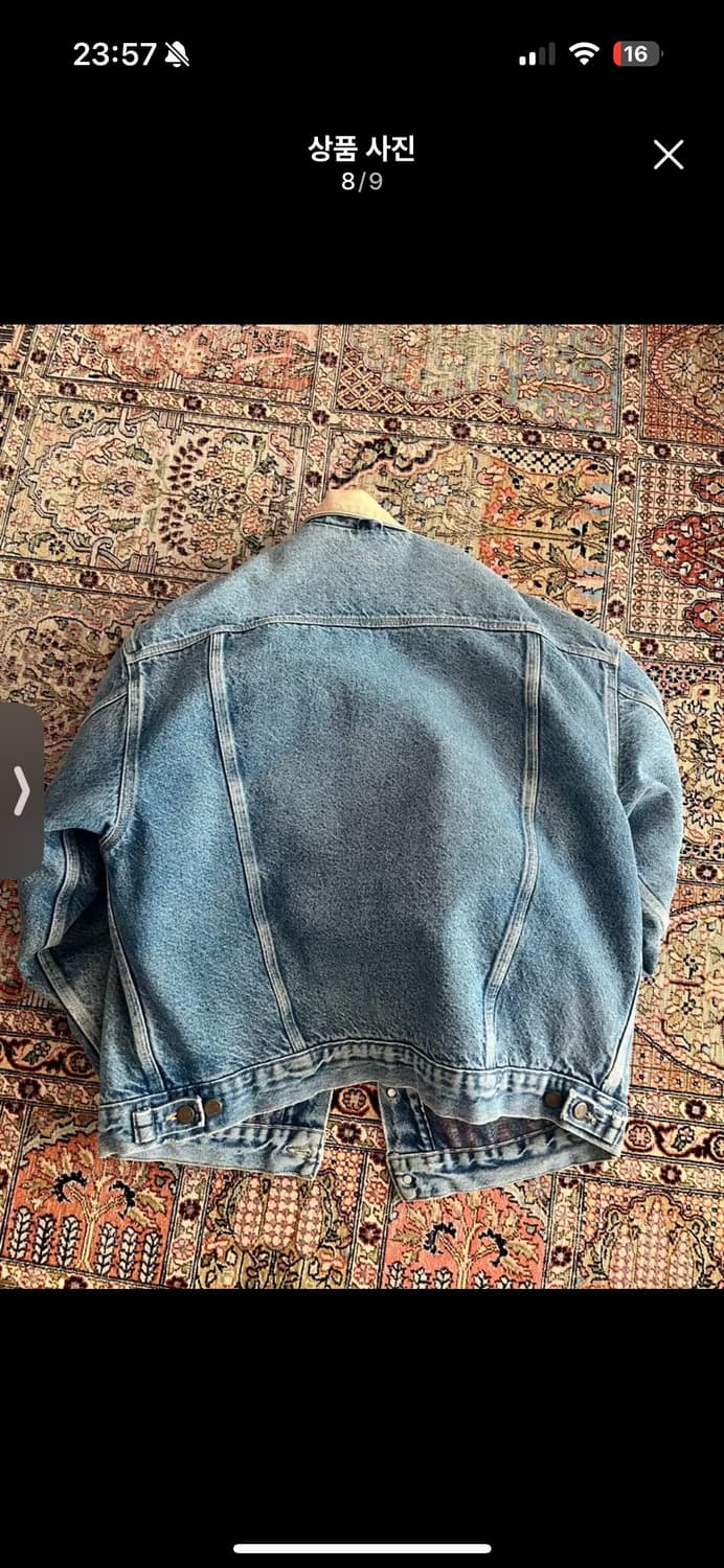 빈티지 칼하트 울라이닝 데님 자켓 상품이미지8