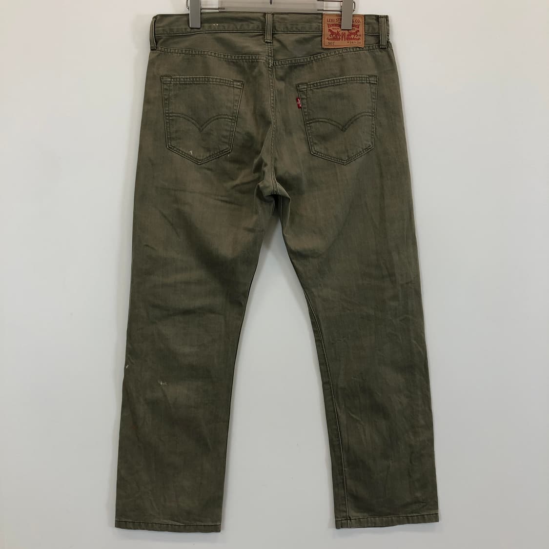 리바이스 501 연카키 가먼트 데님진 34 인치 상품이미지3