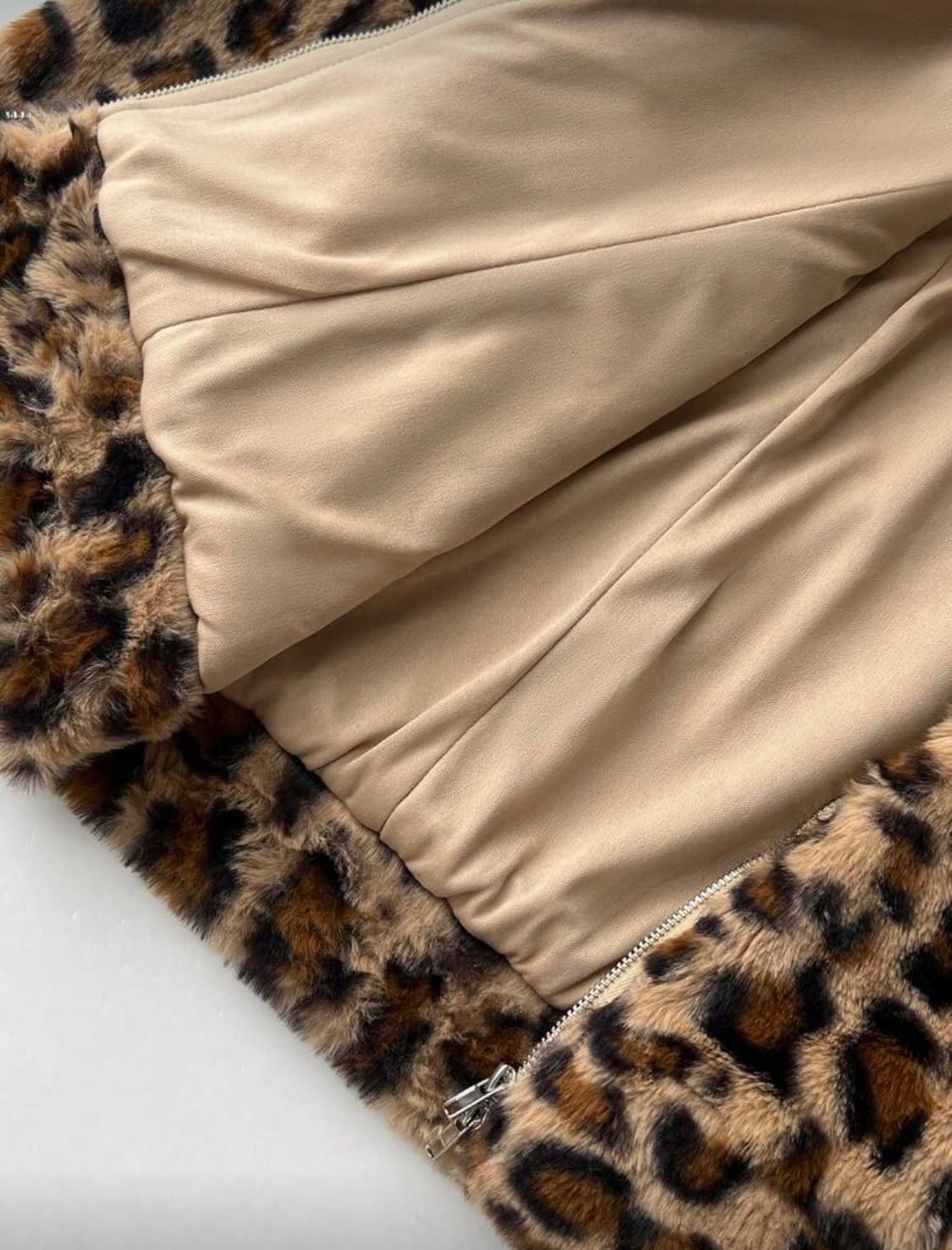 새상품) 레오파드 갸루 딱붙 후드집업 상품이미지7