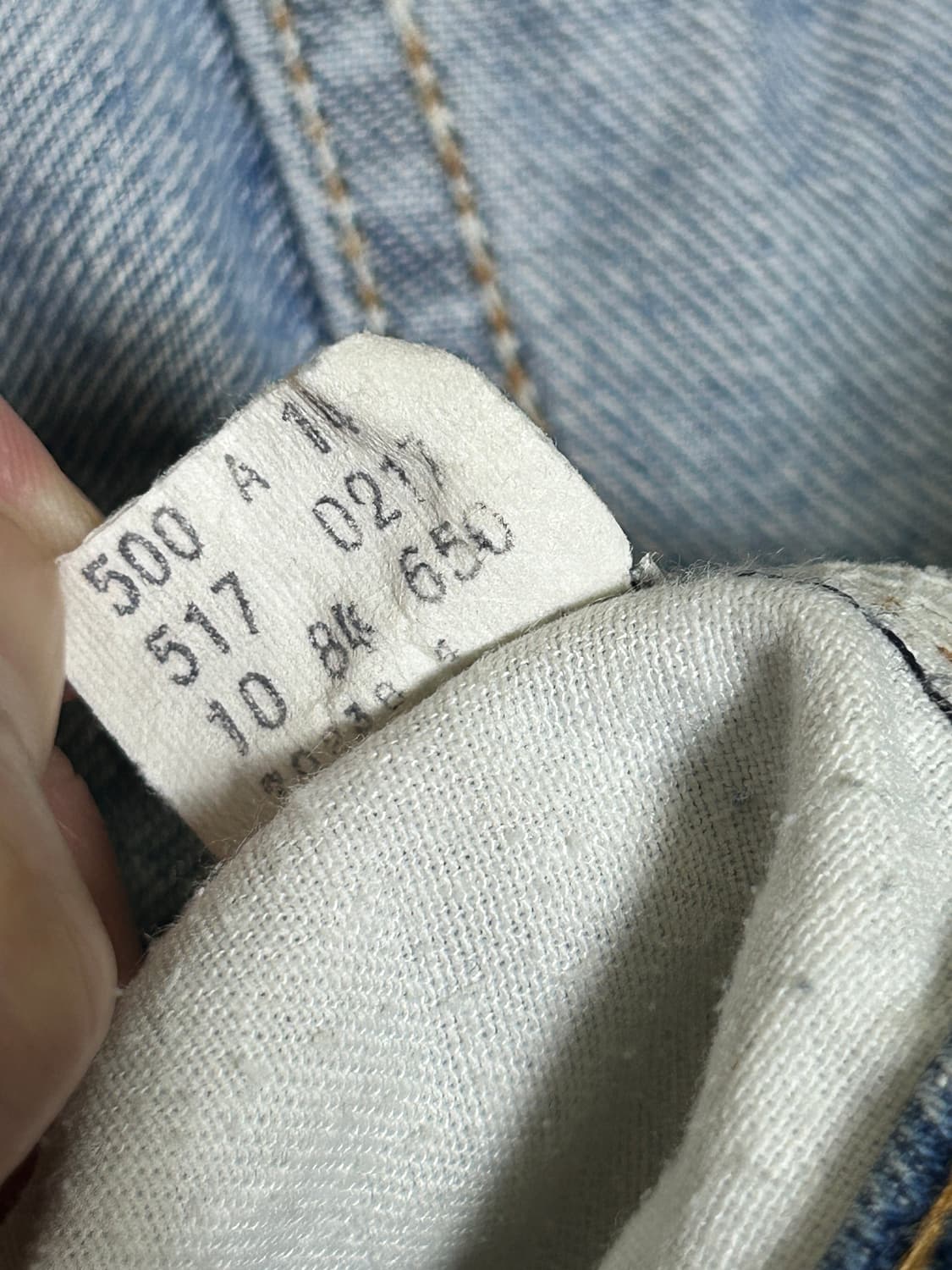 [38x32] 80s USA 리바이스 빈티지 517 밑단 체인스티치 상품이미지7