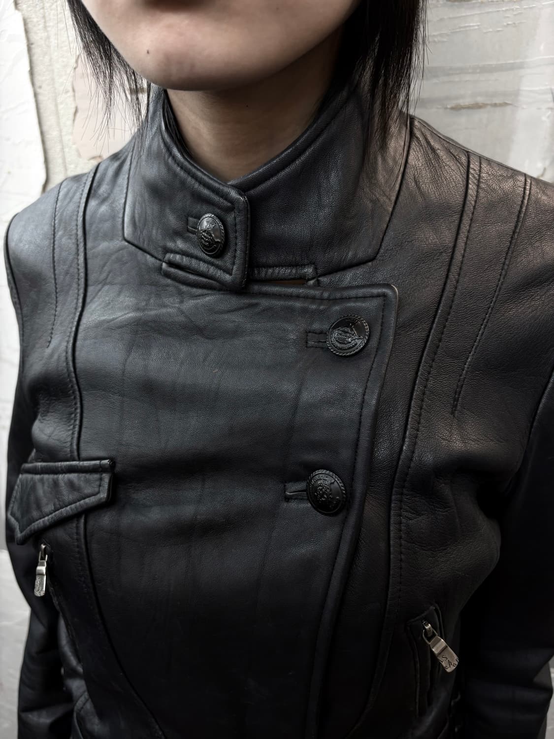 button sheepskin jacket 상품이미지3