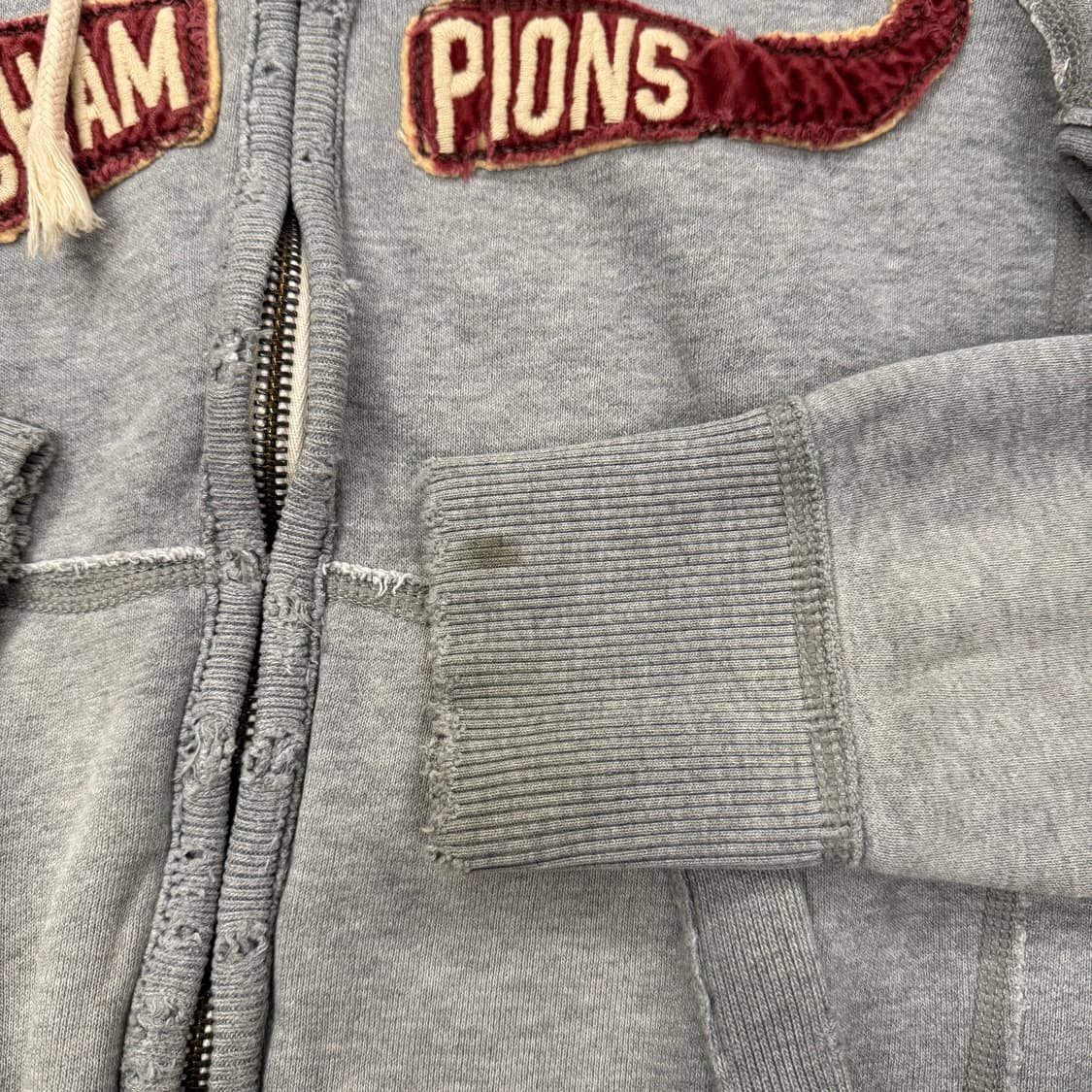 아베크롬비 그레이 버건디 후드집업 상품이미지8