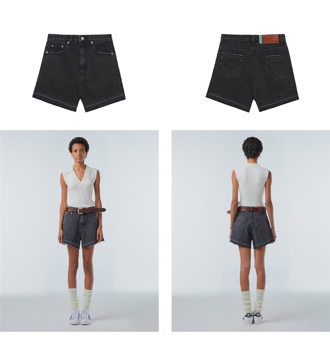 인스턴트펑크 데님반바지 상품이미지2