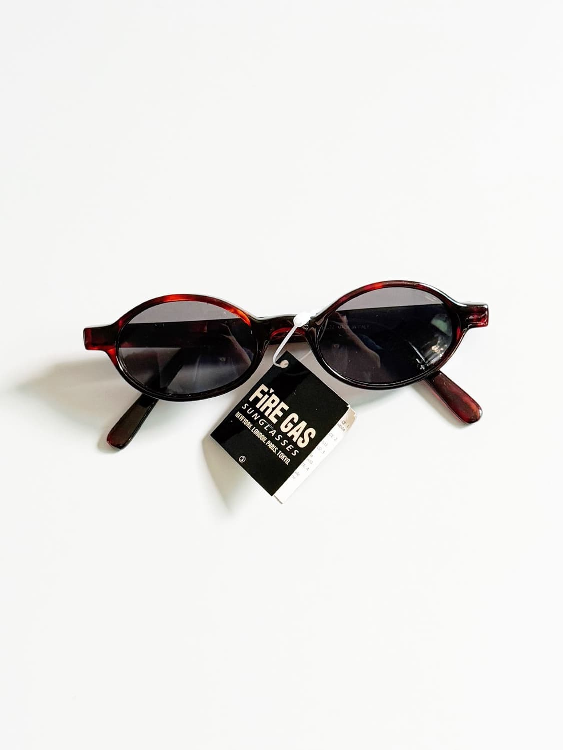 90s FIRE GAS 토터스쉘 볼드 라운드 빈티지 선글라스 상품이미지2