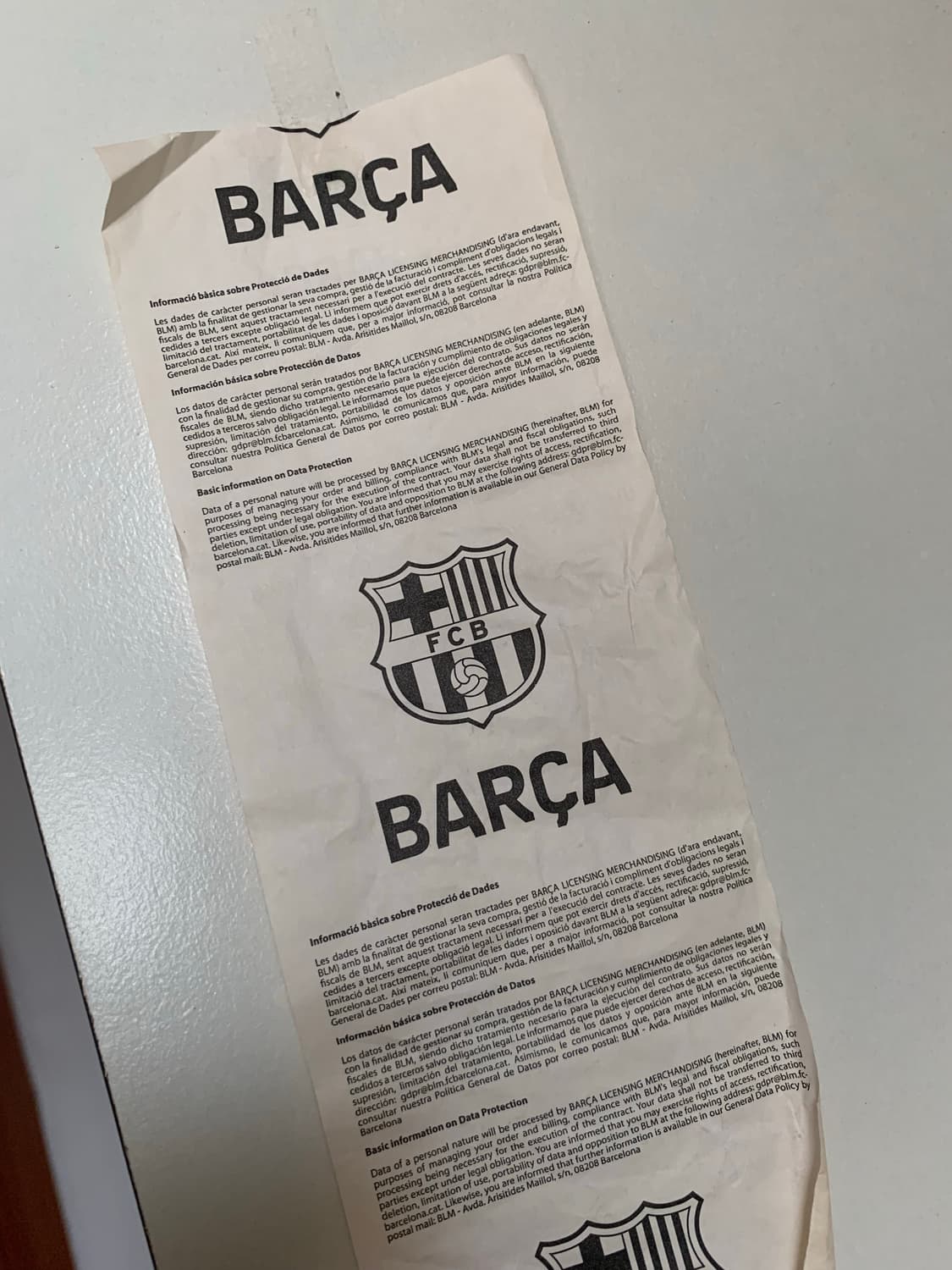 fc바르셀로나 홈구장 직구 목도리 상품이미지5