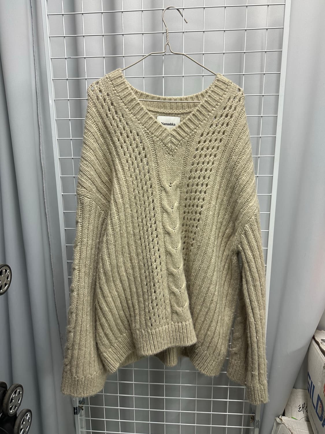 나누슈카 알파카 케이블니트 상품이미지3