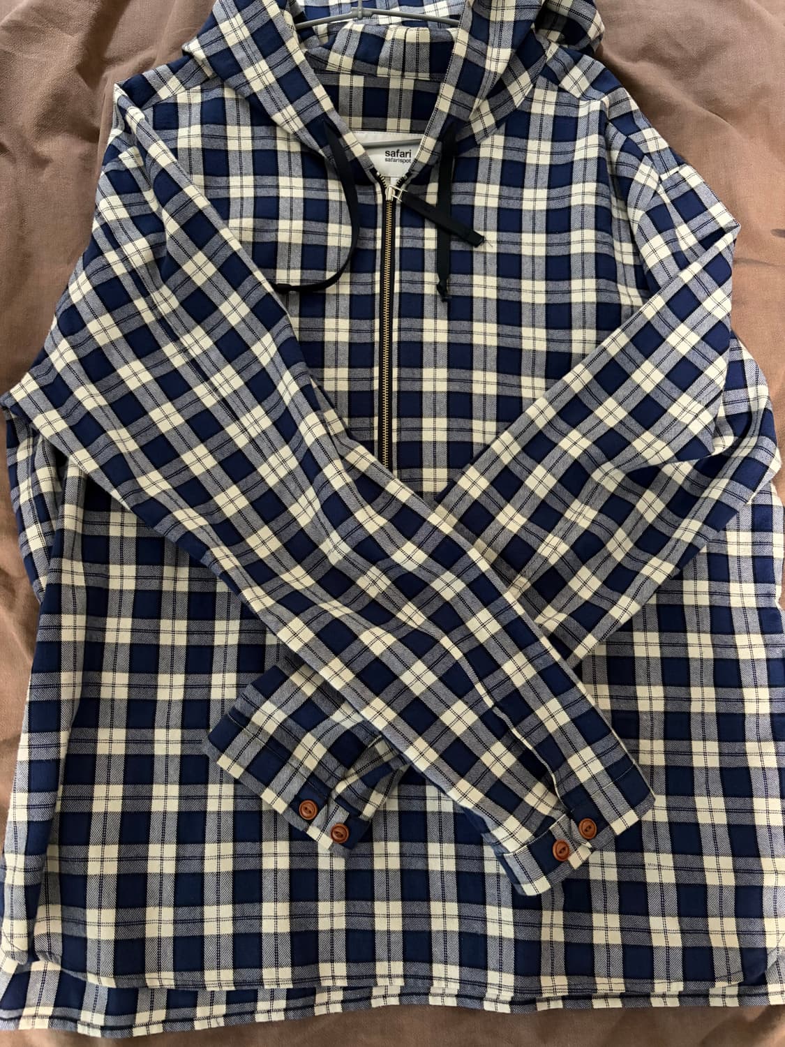 사파리스팟 체크 후드 상품이미지3