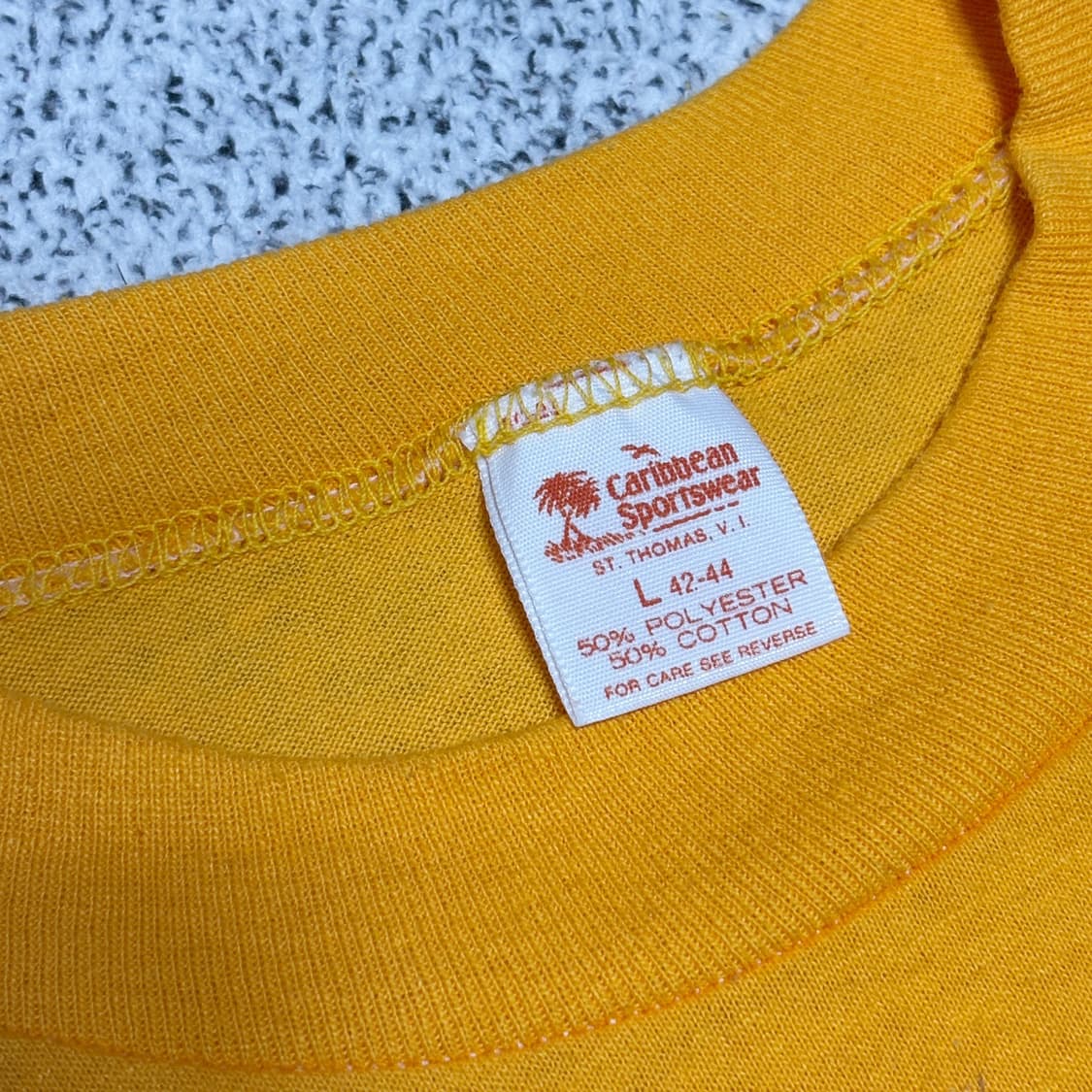 90s Vintage 버진 아일랜드 산타크루스 싱글스티치 티셔츠 상품이미지3