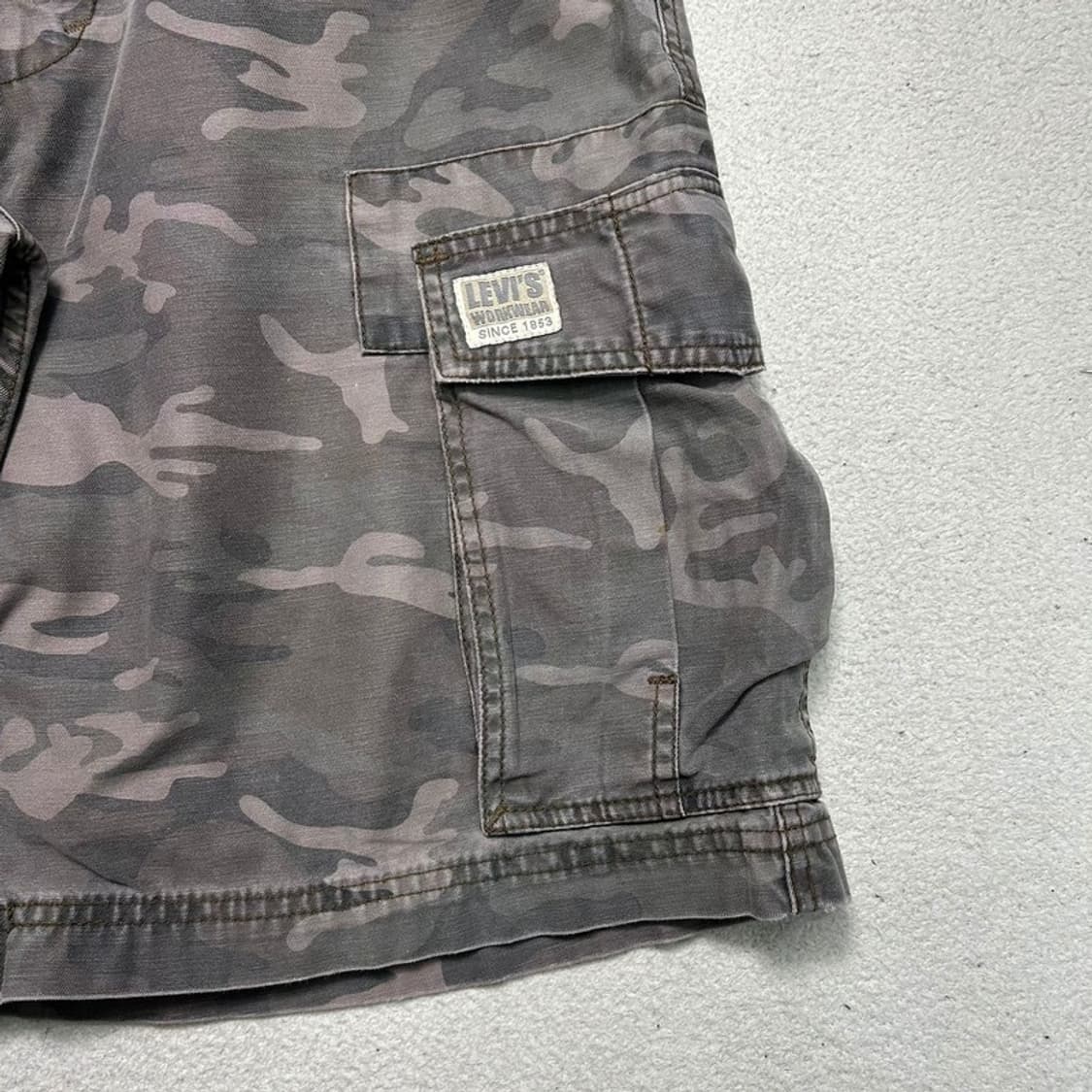 LEVI'S 카모팬츠 카고 하프 팬츠 W33 상품이미지3