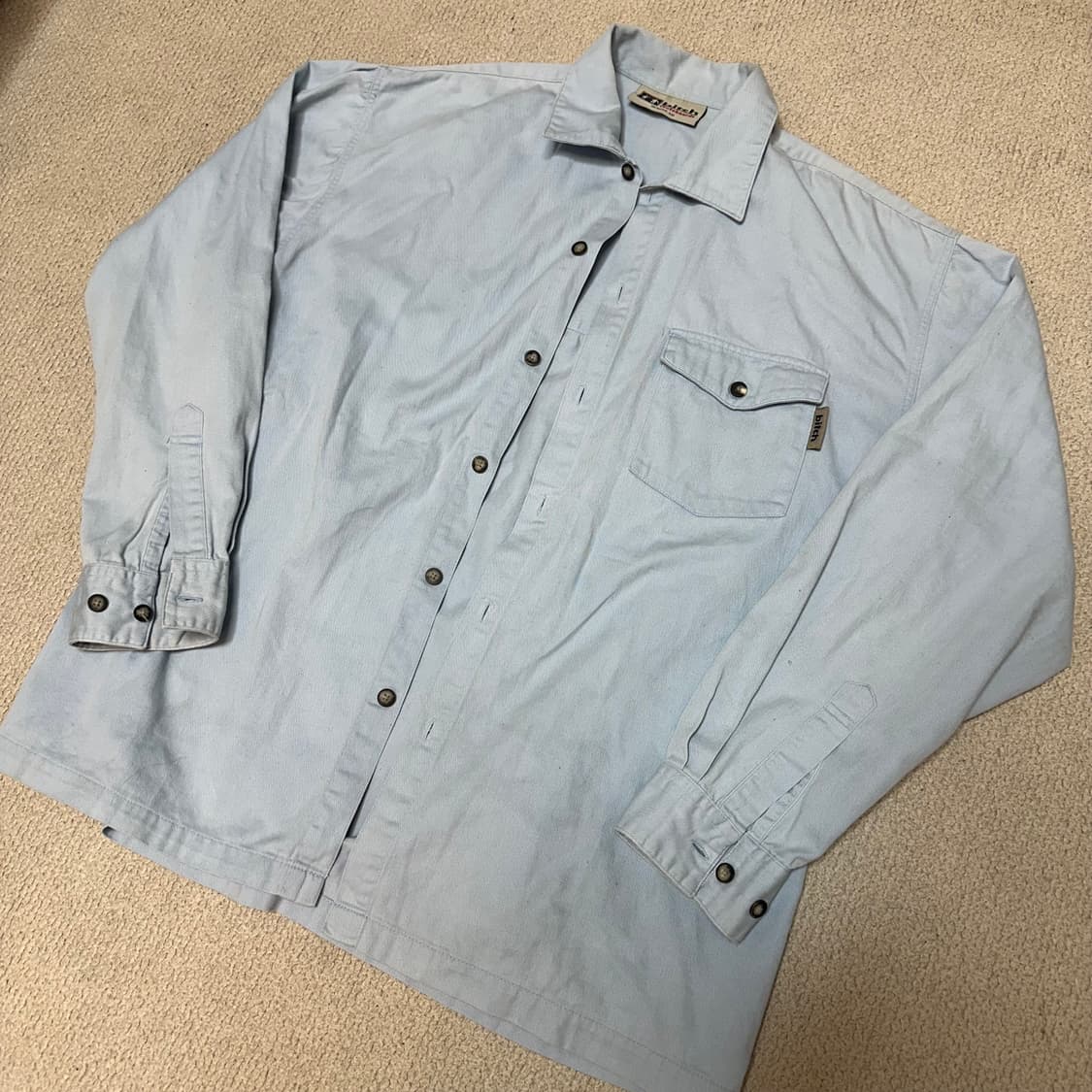 90s bitch skateboards 코튼 셔츠 상품이미지4