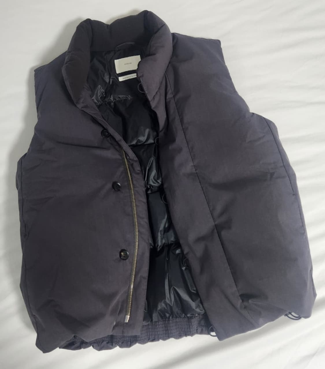 아워셀브스 코튼 구스다운 패딩베스트 퍼플 2 상품이미지2