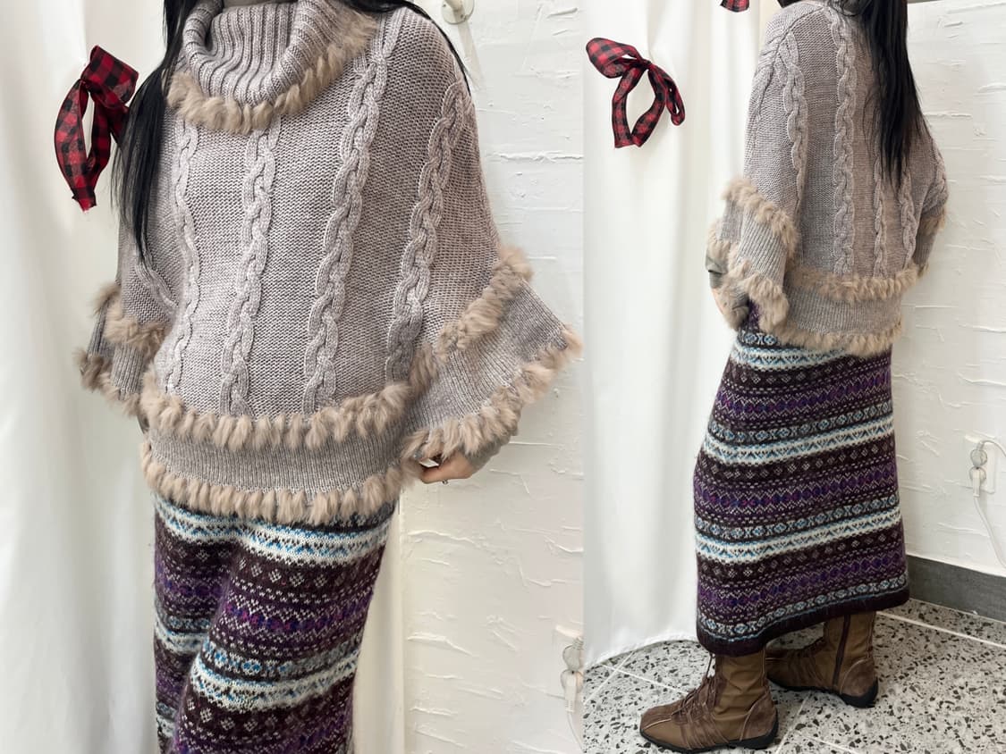 whisper fur cape 상품이미지1