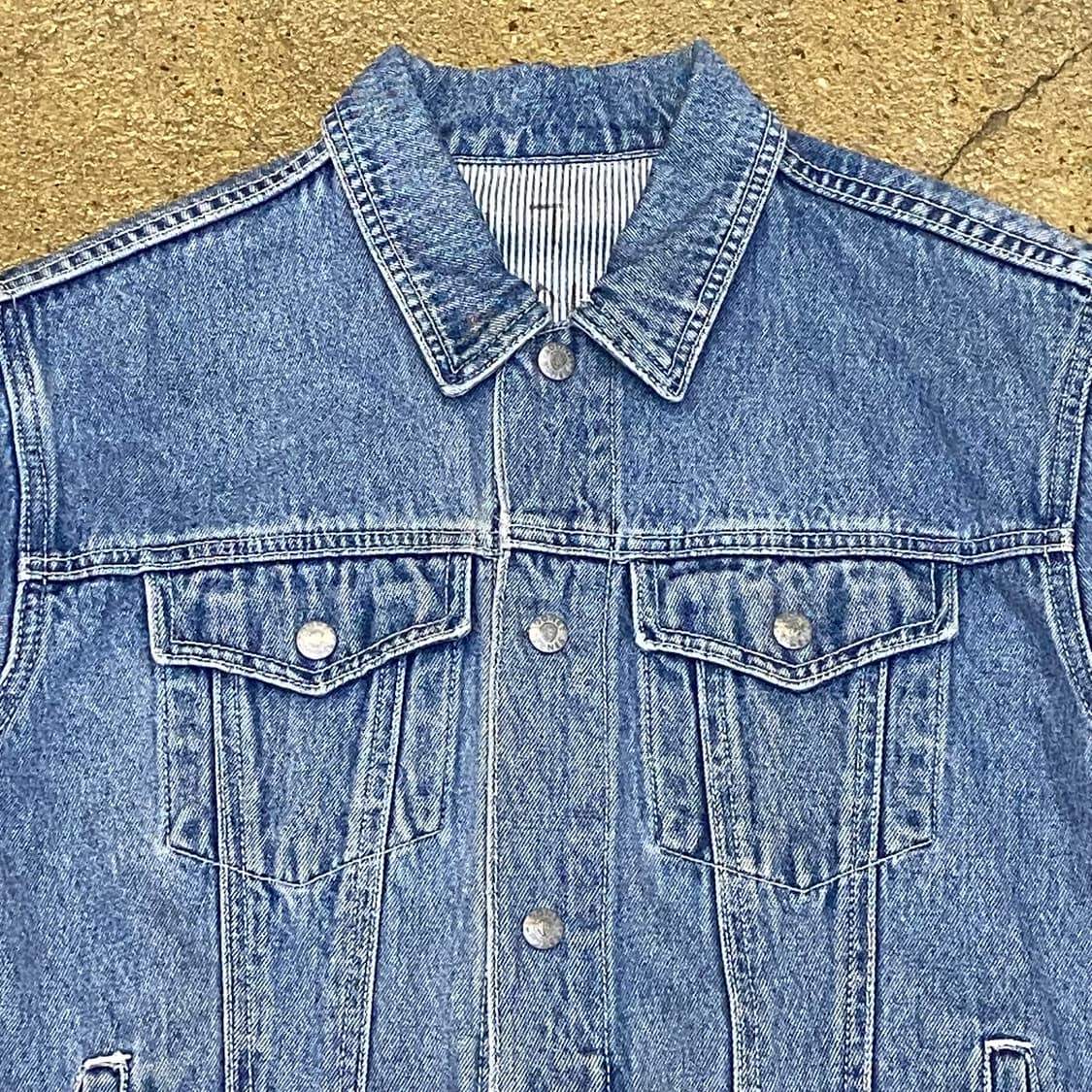 레어 90s USA 빈티지 루니툰즈 데님자켓 청자켓 상품이미지7