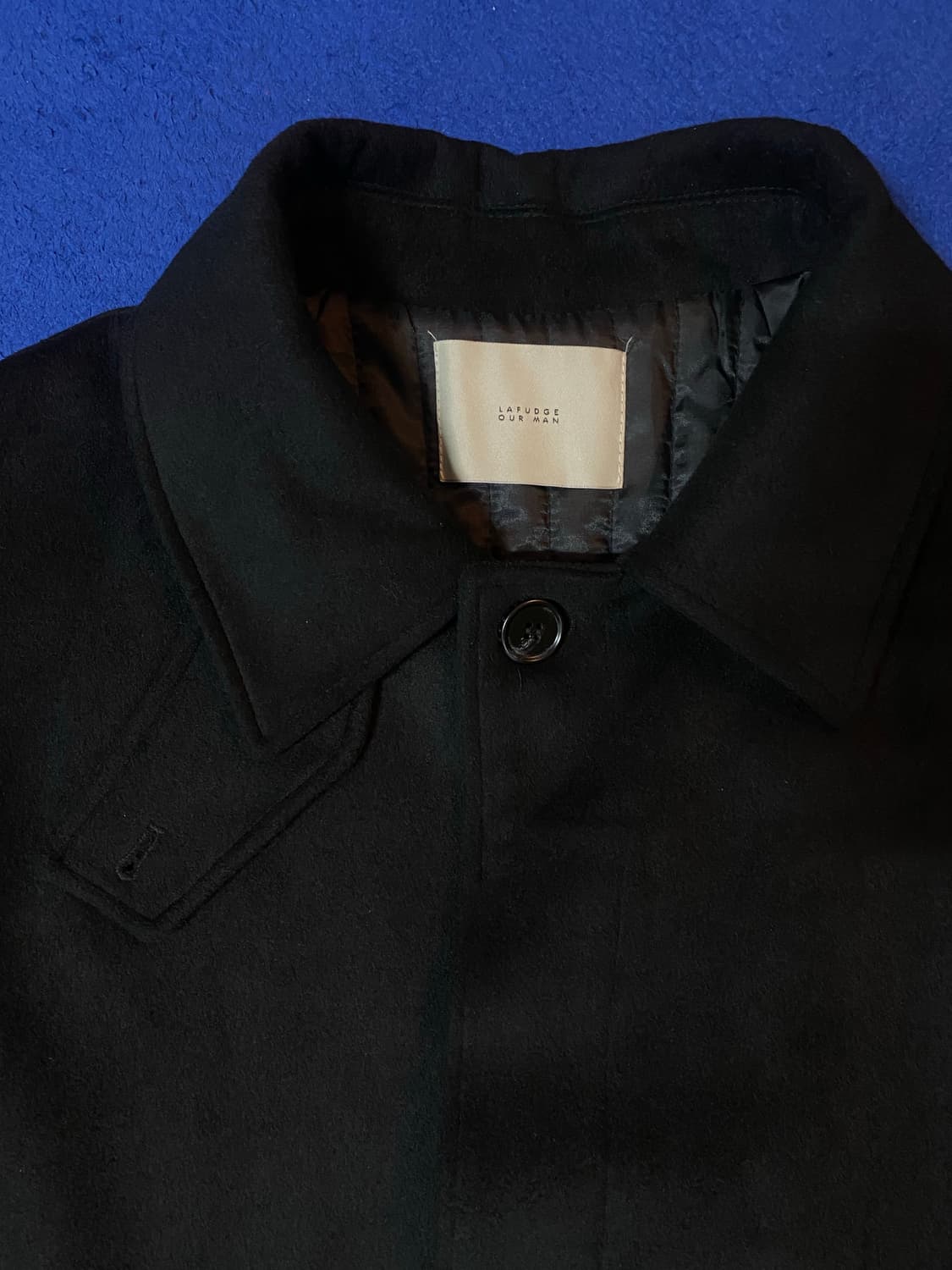 Lafudge Store - 라퍼지 아워 맨 블랙 울 코트 L 상품이미지3