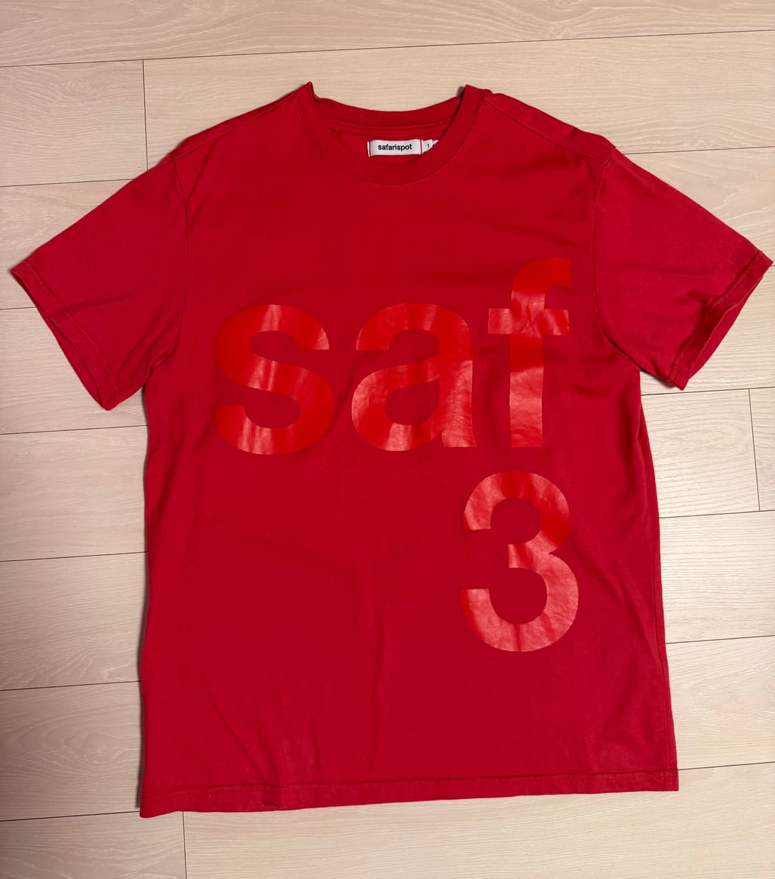 사파리스팟 베이직 티 레드 1사이즈 상품이미지3