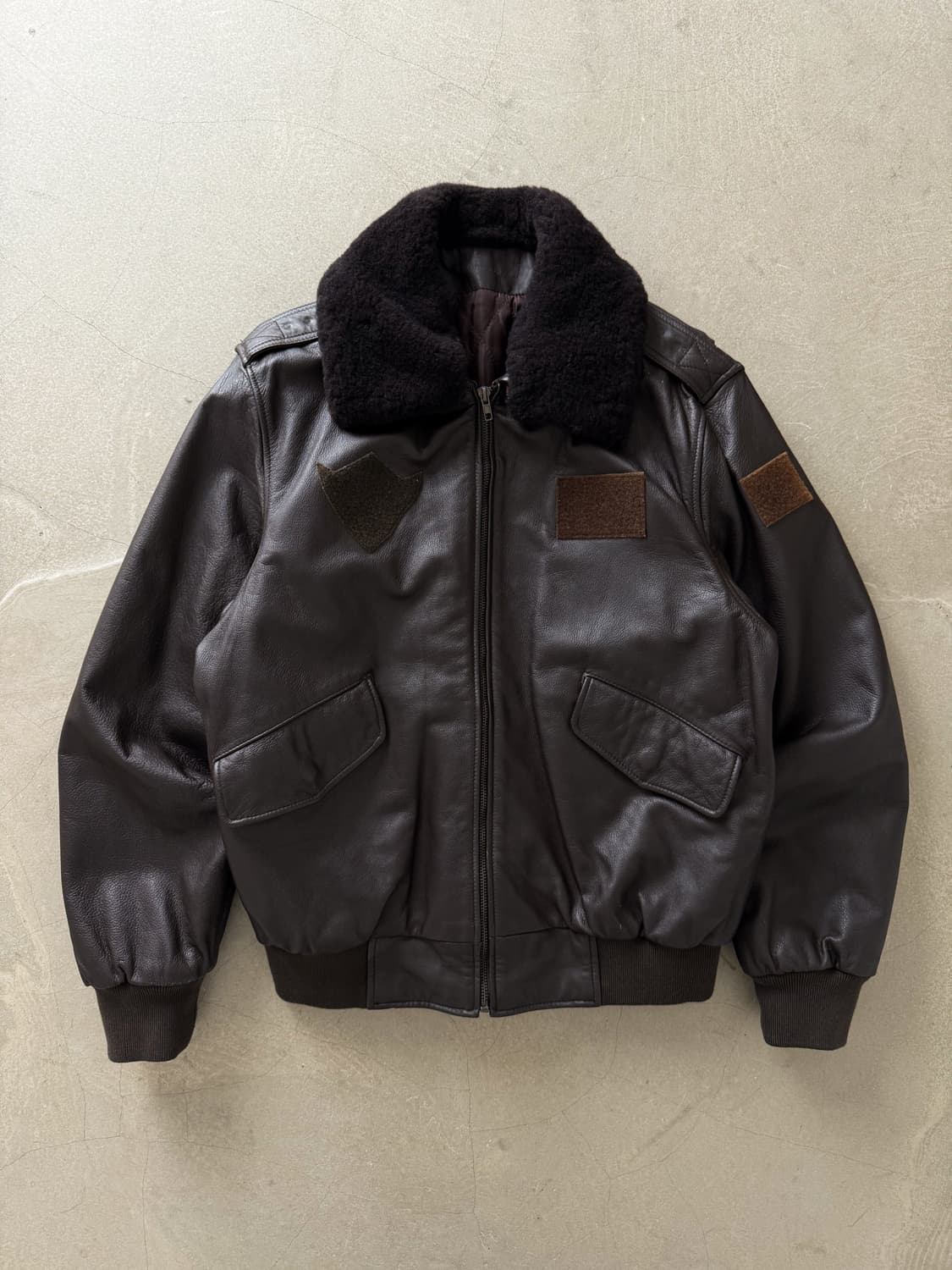 90s Genuine Leather A-2 Bomber Jacket 상품이미지2