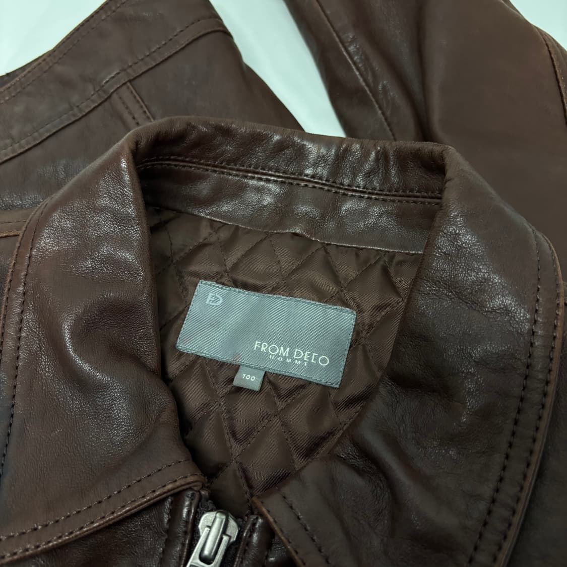 100 VTG 브라운 양가죽자켓  상품이미지4