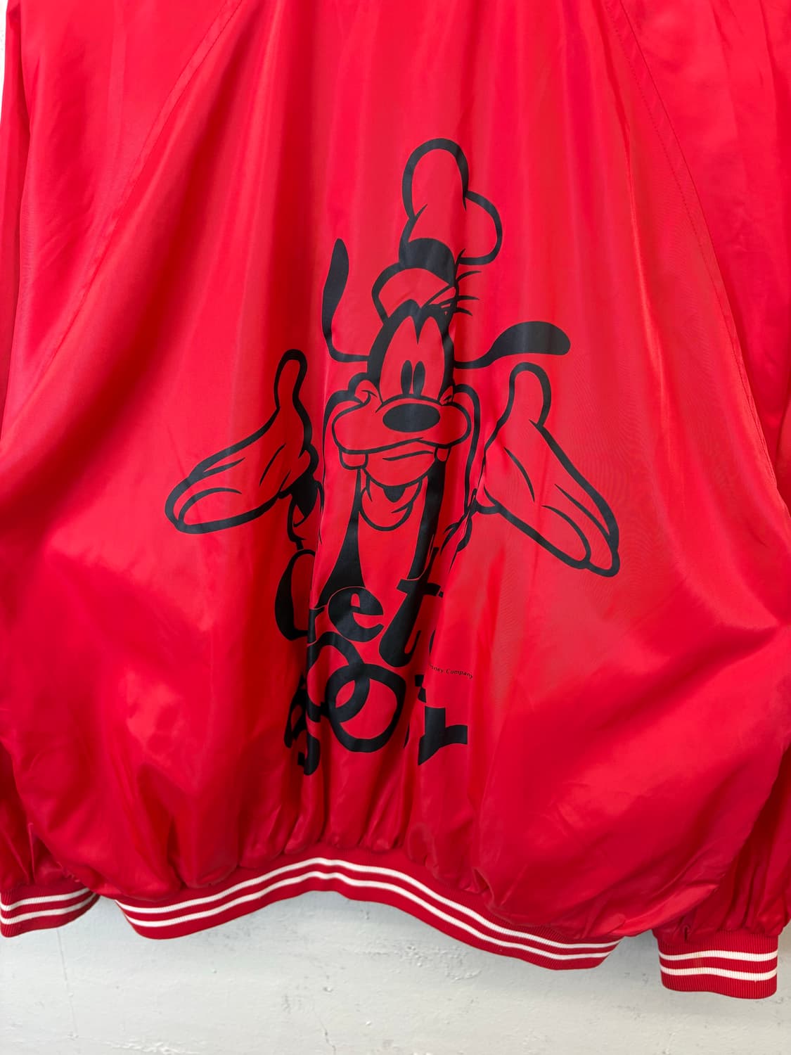 디즈니 90s 구피 스타디움 자켓 레드 상품이미지7