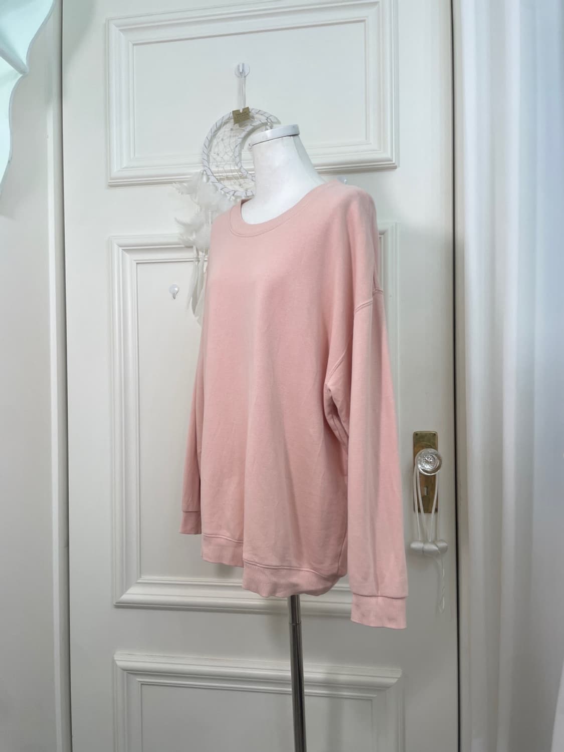 coral basic over cotton sweatshirts 상품이미지2