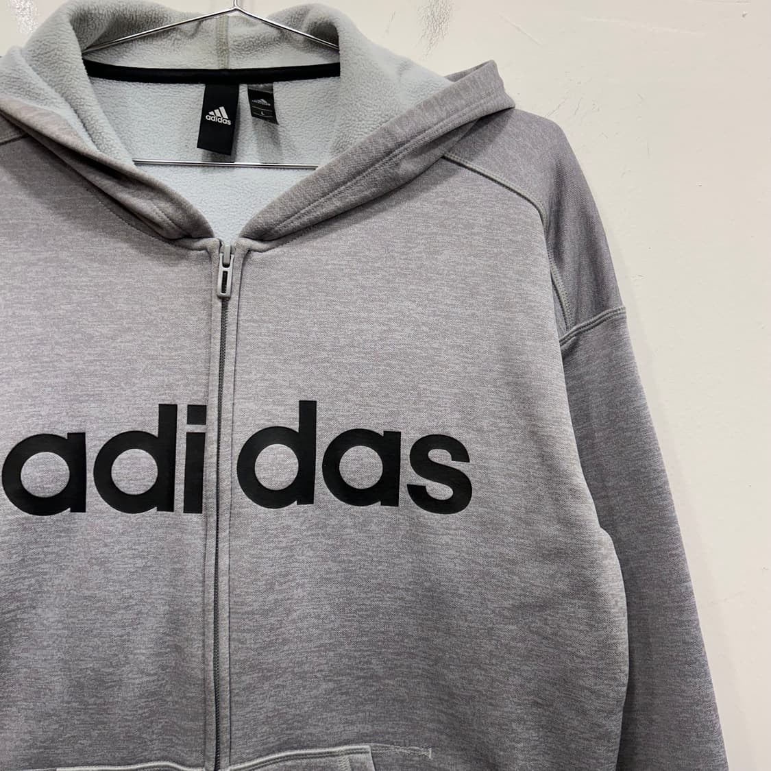 아디다스 클라이마웜 빅로고 기모 후드집업 상품이미지1