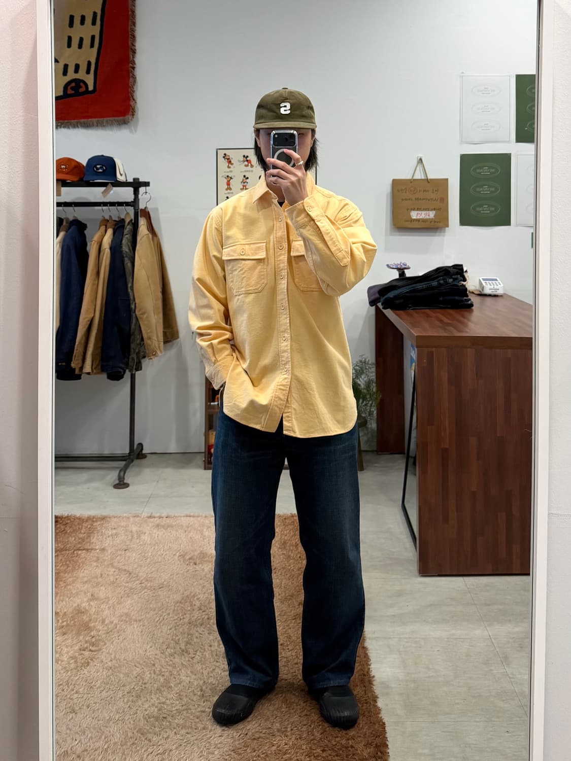 90s L.L.Bean 엘엘빈 헤비코튼 투포켓 샤모아 셔츠 (USA) 상품이미지2