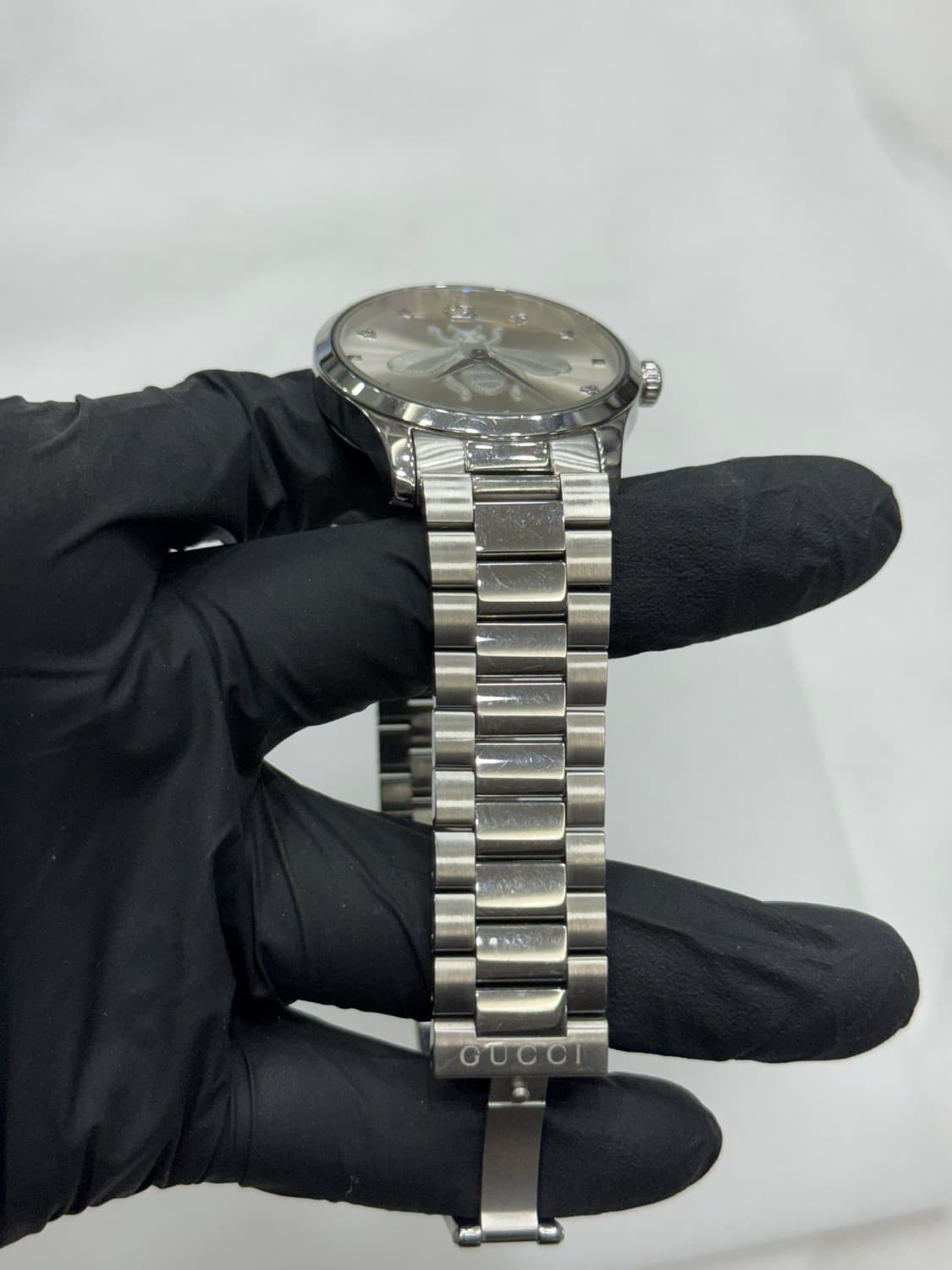 구찌 G-타임리스 쿼츠 38mm 스틸 실버 상품이미지5