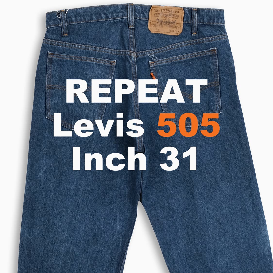 리바이스 505 오렌지탭 진청 80s USA 31인치 OR5053372 상품이미지1