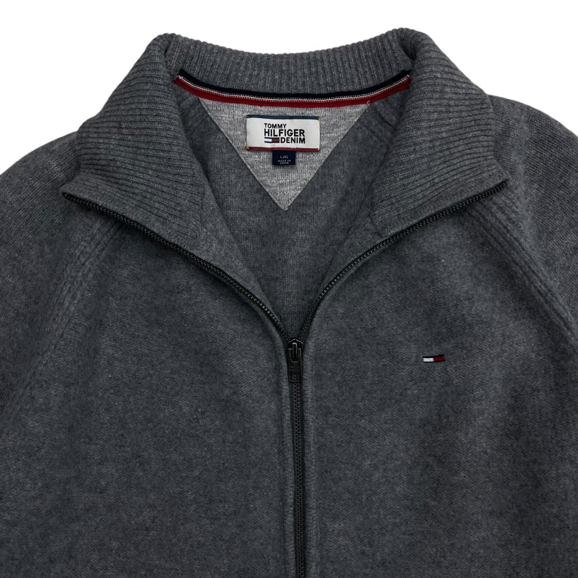 타미힐피거 그레이 니트 집업 L 상품이미지4