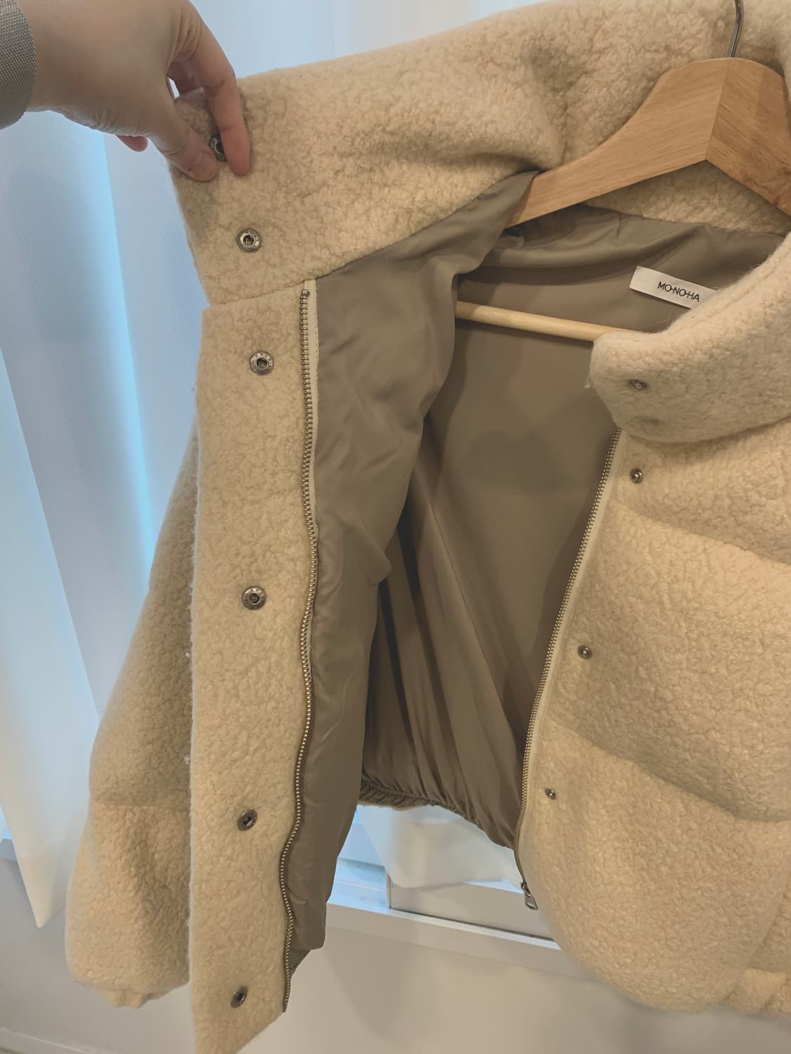 모노하 부클 숏패딩 (임현주 착용/필파워 구스다운) 상품이미지5