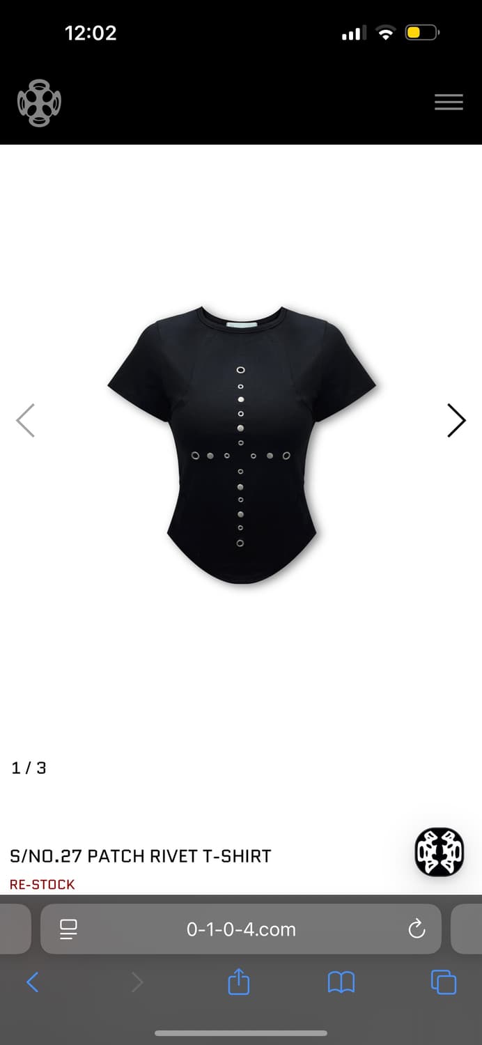 [새제품] 0104 no.27 patch rivet 리벳 티셔츠 정가6 상품이미지1