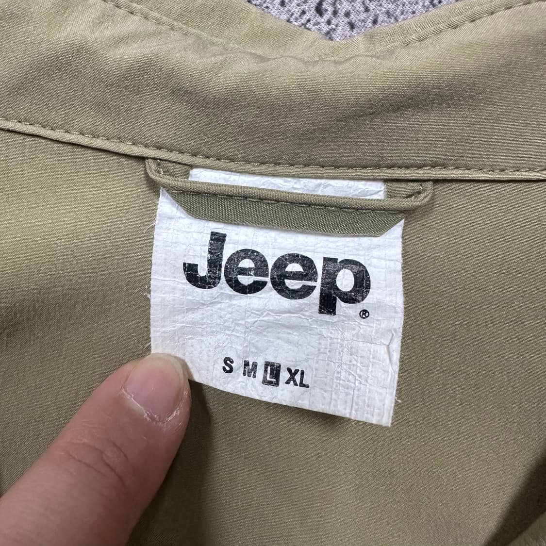 ✨ (만원 빈티지) 지프 셔츠형 허리스트링 나일론 원피스  상품이미지4