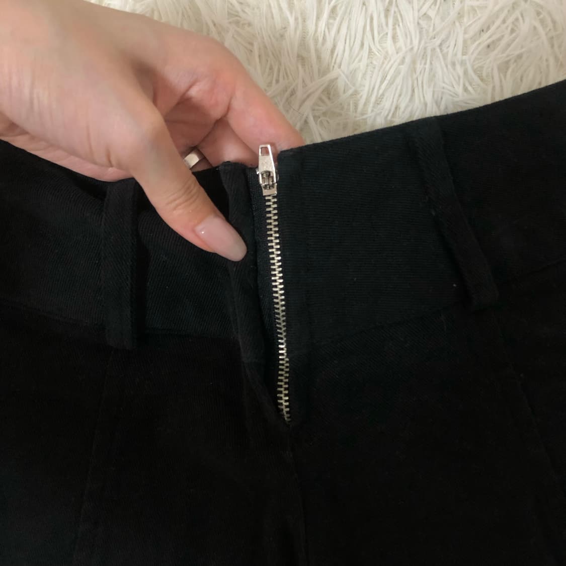 빈티지 블랙 청 미니 스커트 상품이미지6