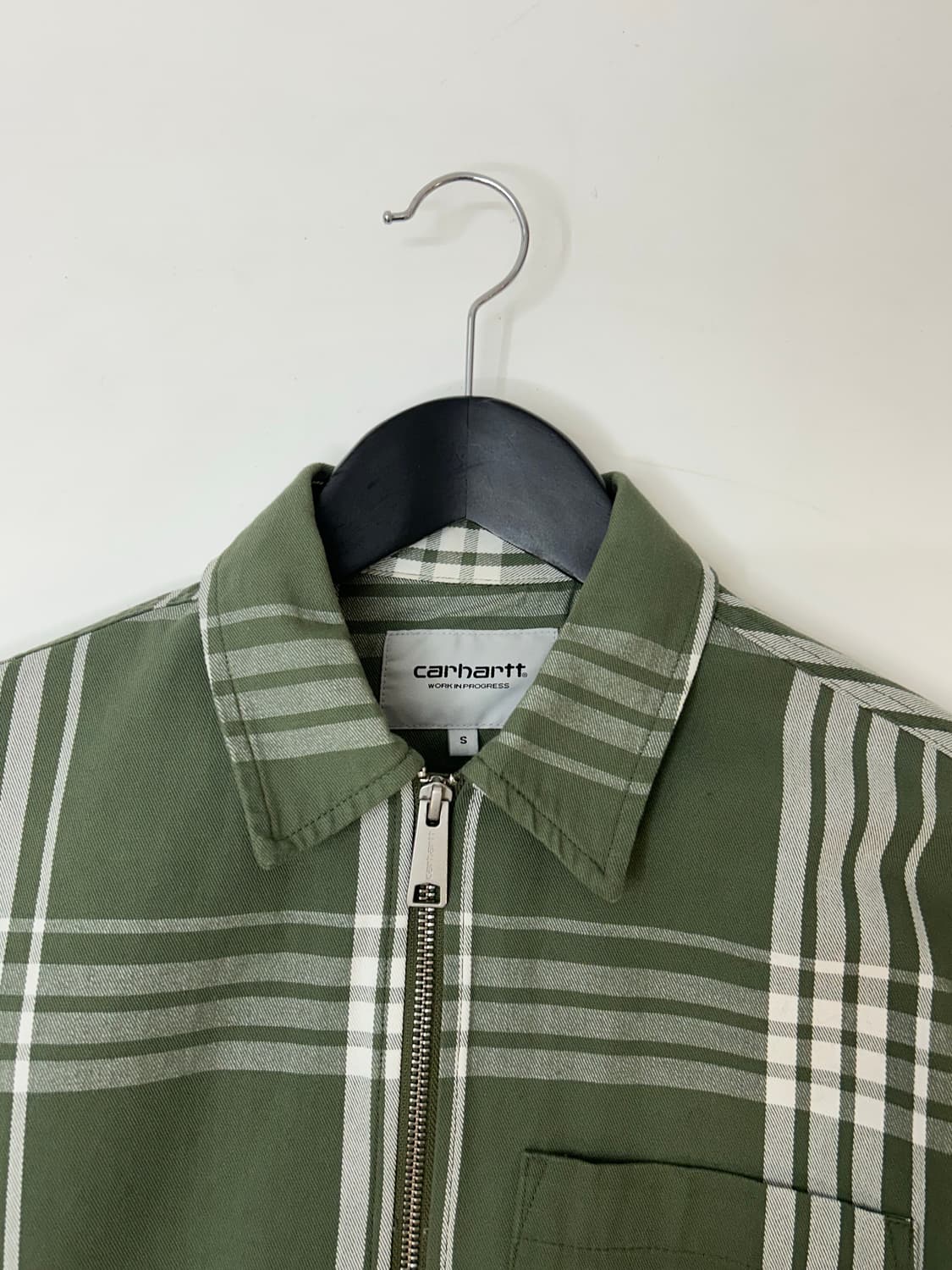 Carhartt 칼하트 윕 그린체크 셔츠 자켓  상품이미지3