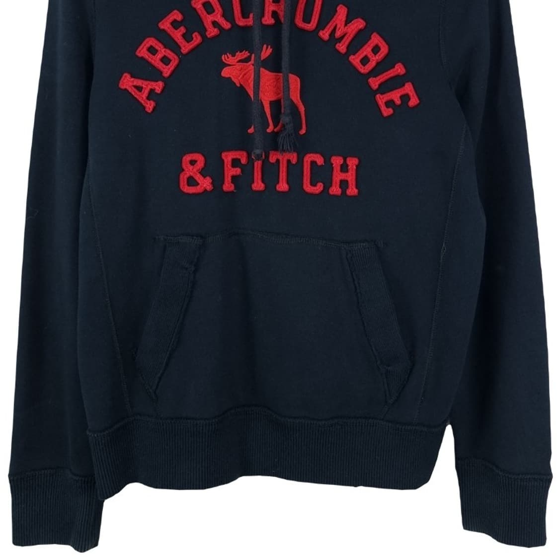 [아베크롬비] Y2K 빅로고 패치 후드티 네이비 M18861 상품이미지5